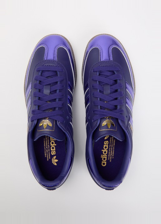 Adidas Samba OG sneaker van leer met metallic details - detail 4 paars