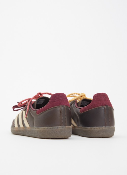 Adidas Samba OG sneaker van leer - achterkant 2 donkerbruin