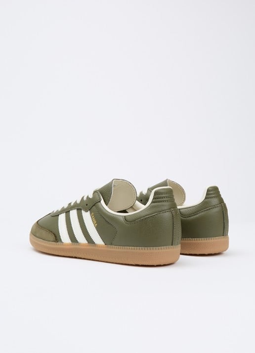 Adidas Samba OG sneaker van leer - achterkant 2 groen
