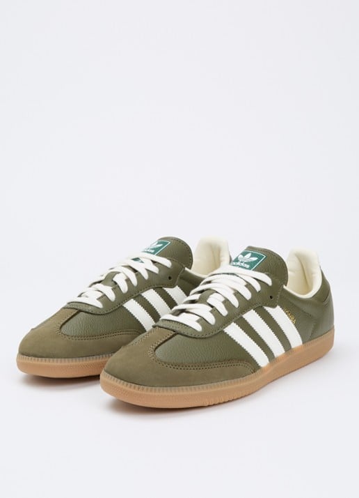 Adidas Samba OG sneaker van leer - detail 3 groen