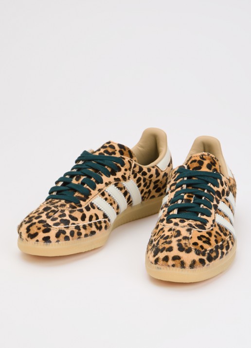 Adidas Samba OG sneaker van suède met leren details  - detail bruin