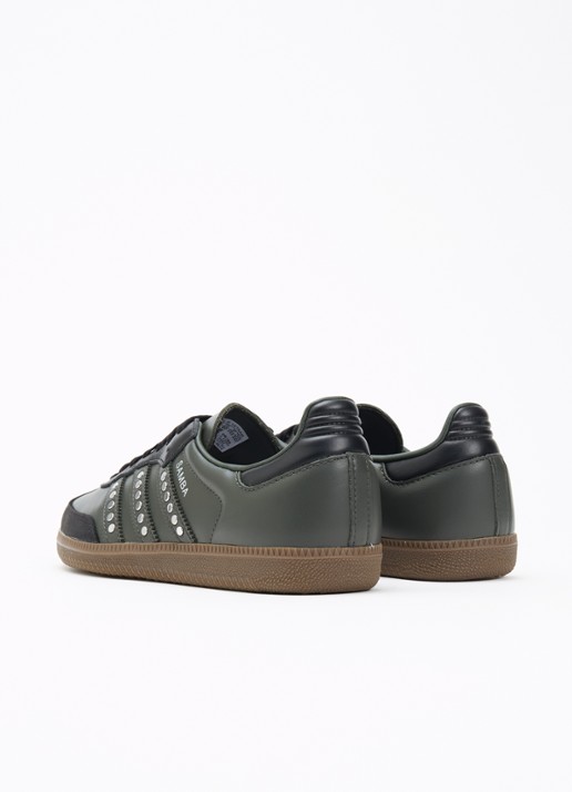 Adidas Samba sneaker van leer - achterkant antraciet