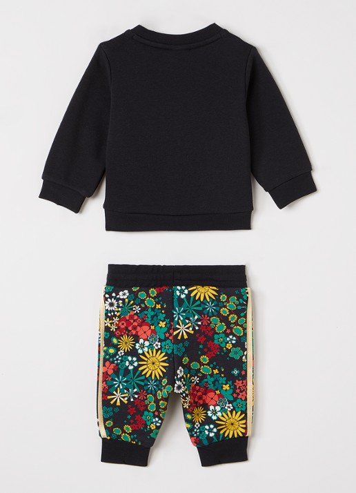 Adidas Set van sweater en joggingbroek 2-delig - voorkant 2 zwart