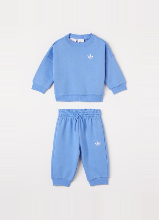 Adidas Set van sweater met joggingbroek 2-delig - voorkant 3 blauw
