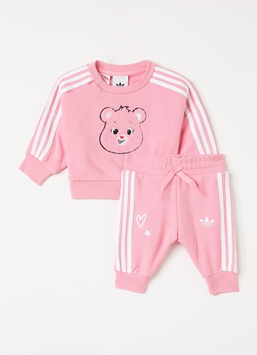 Adidas Set van sweater met joggingbroek 2-delig - voorkant roze