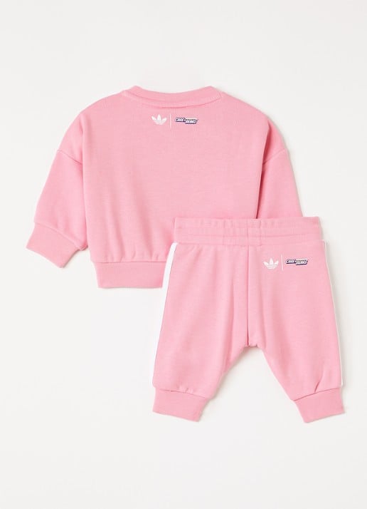 Adidas Set van sweater met joggingbroek 2-delig - voorkant 2 roze