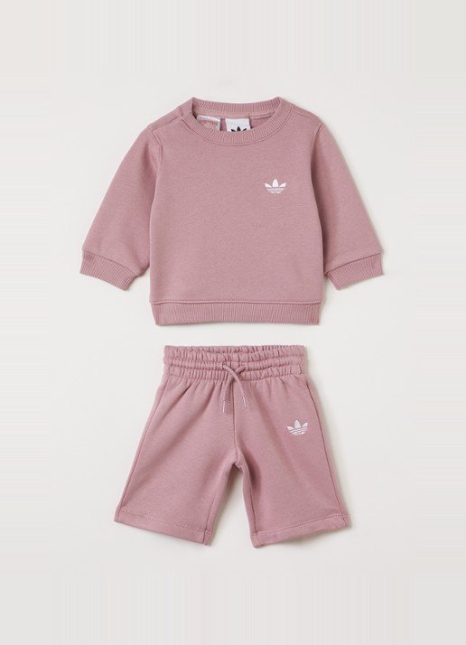 Adidas Set van sweater met korte joggingbroek 2-delig