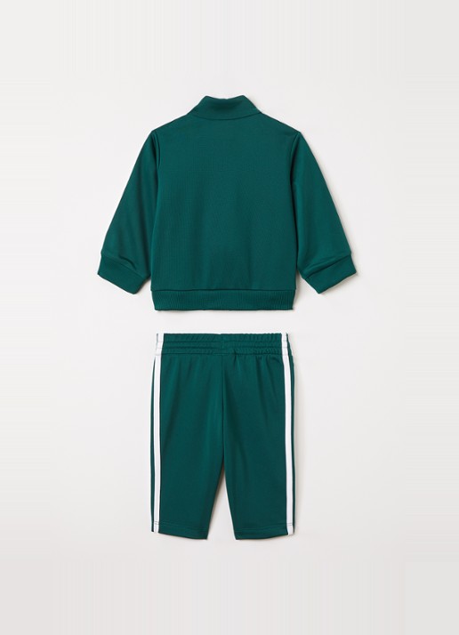 Adidas Set van trackvest met trackpants 2-delig - voorkant 2 groen