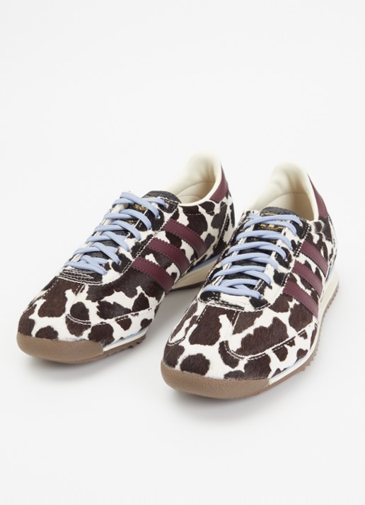 Adidas SL 72 OG sneaker met dierenprint - detail 2 bordeauxrood