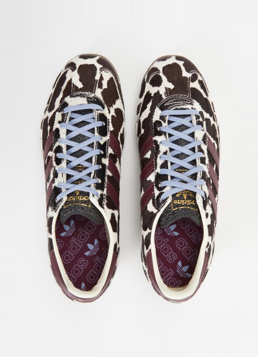 Adidas SL 72 OG sneaker met dierenprint - detail 3 bordeauxrood