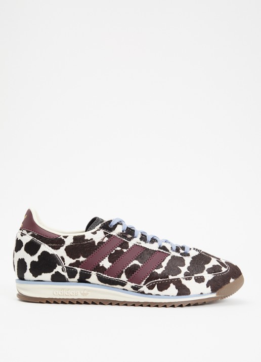Adidas SL 72 OG sneaker met dierenprint - voorkant 5 bordeauxrood