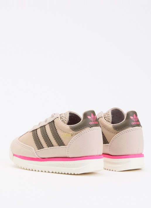 Adidas SL 72 RS babyschoentje met logo - achterkant lichtbruin