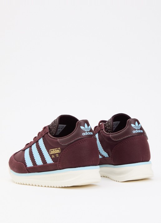 Adidas SL 72 RS sneaker met mesh details en logo - achterkant 4 bordeauxrood