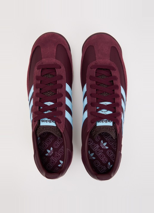 Adidas SL 72 RS sneaker met suède details - detail 2 bordeauxrood