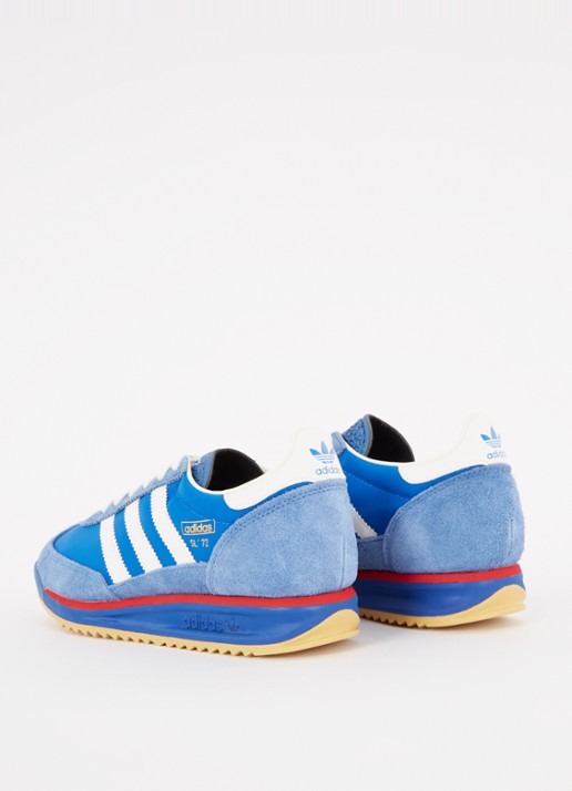 Adidas SL 72 sneaker met suède details - achterkant 4 blauw