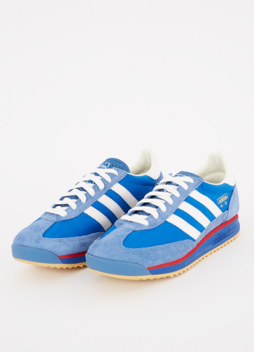 Adidas SL 72 sneaker met suède details - detail blauw