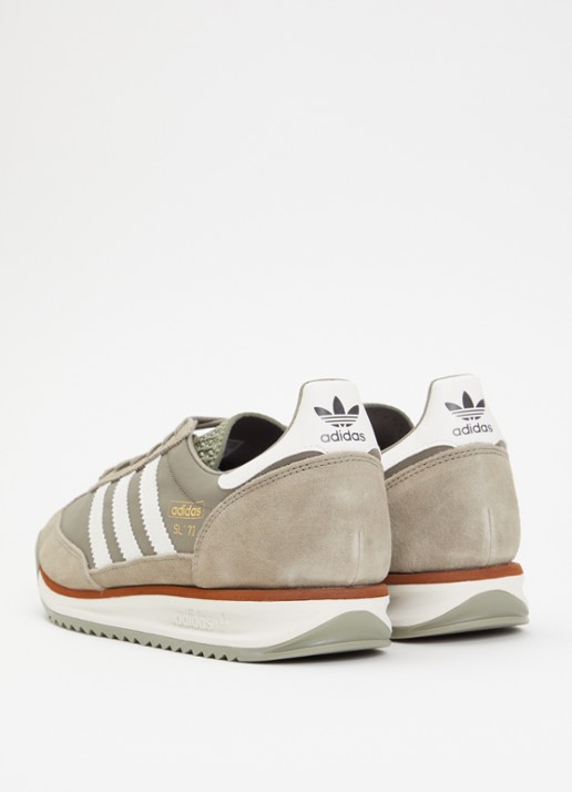 Adidas SL 72 sneaker met suède details - achterkant 5 grijs