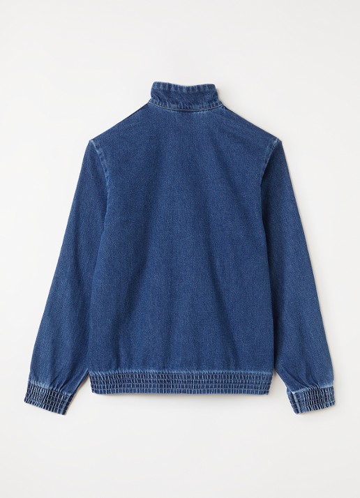 Adidas Spijkerjas met logo - achterkant blauw
