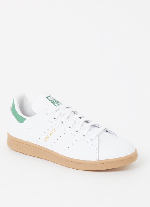 Adidas Stan Smith sneaker van leer met logo - voorkant 5 wit