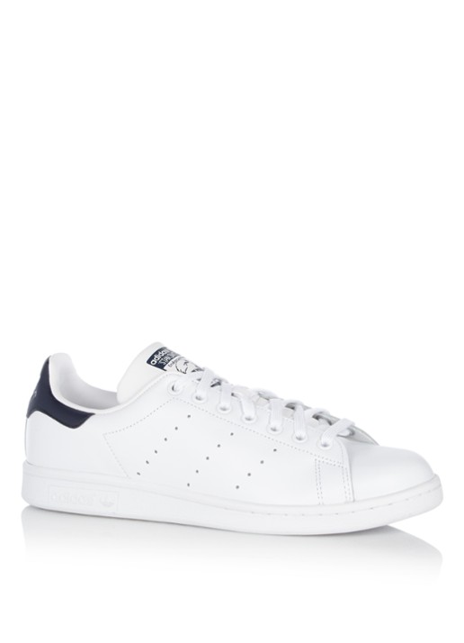 adidas Stan Smith sneaker van leer - voorkant 4 wit