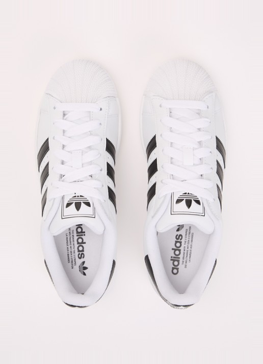 Adidas Superstar II sneaker van leer - detail 4 wit