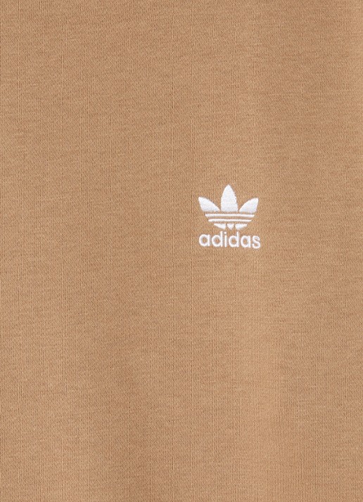 Adidas Sweater met logoborduring - detail camel