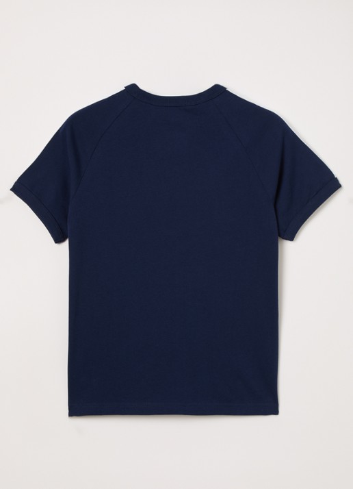 Adidas T-shirt met logo - voorkant 2 donkerblauw