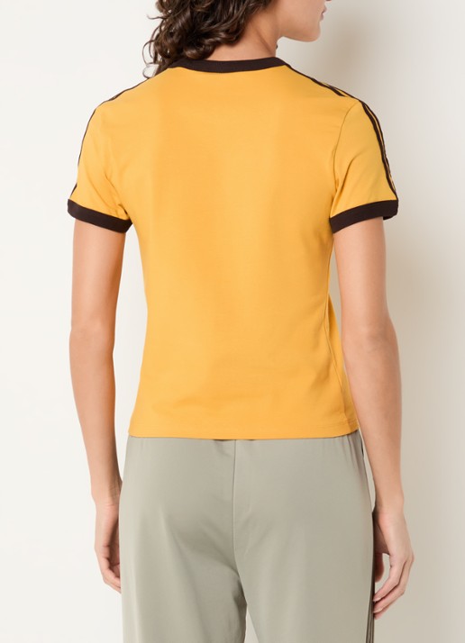 adidas T-shirt met logo - achterkant 2 geel