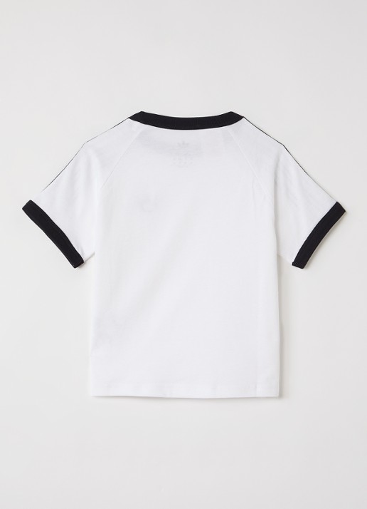 Adidas T-shirt met logoborduring - voorkant 2 wit