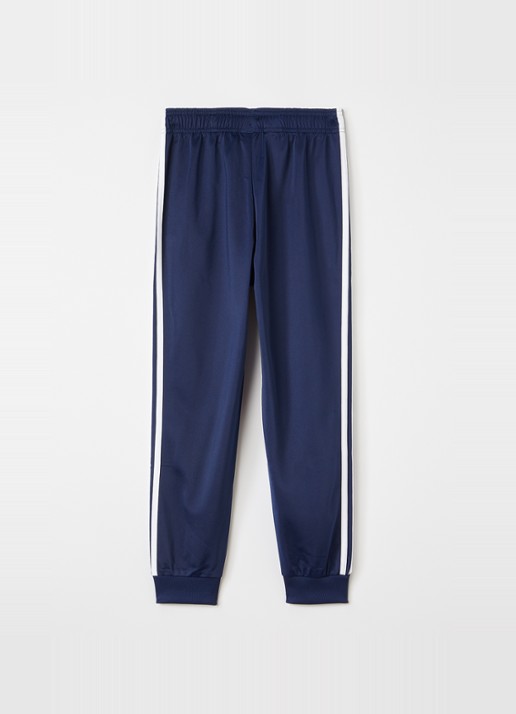 Adidas Tapered fit trackpants met logoborduring - voorkant 2 donkerblauw