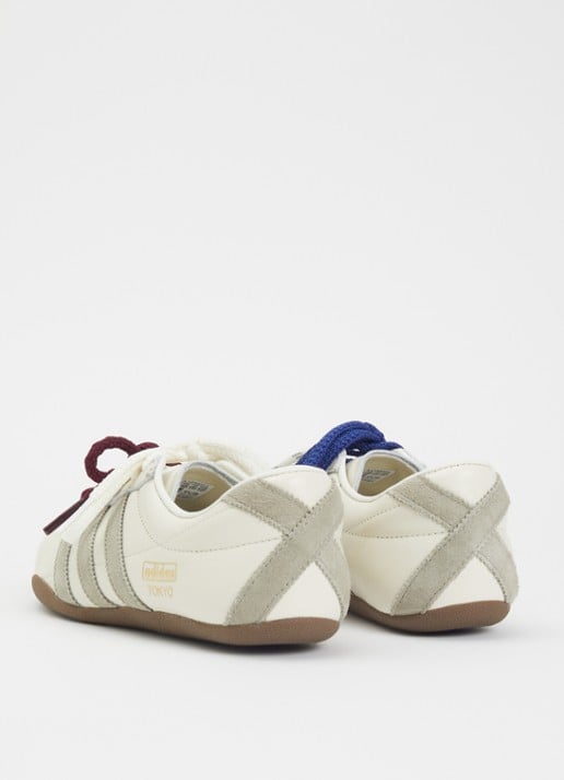 Adidas Tokyo W sneaker van leer met suède details - achterkant 2 gebroken wit