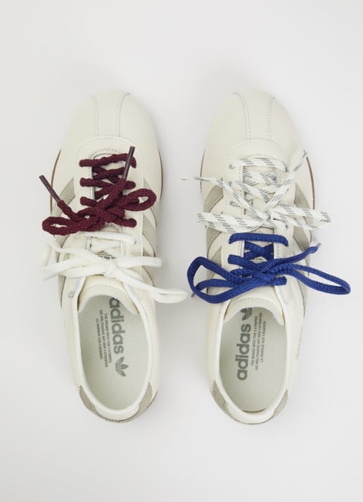 Adidas Tokyo W sneaker van leer met suède details - detail 4 gebroken wit