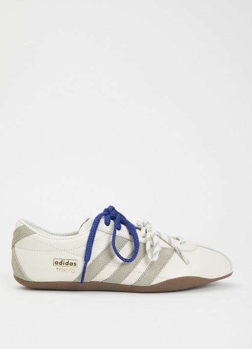 Adidas Tokyo W sneaker van leer met suède details