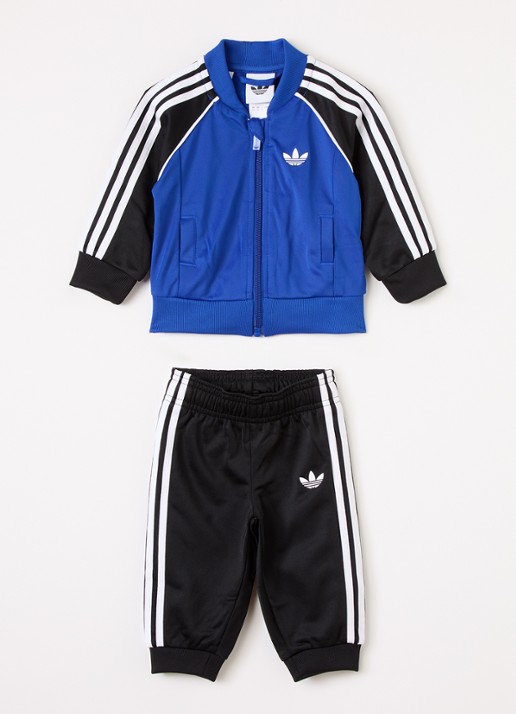 Adidas Trainingspak met logo 2-delig - voorkant zwart