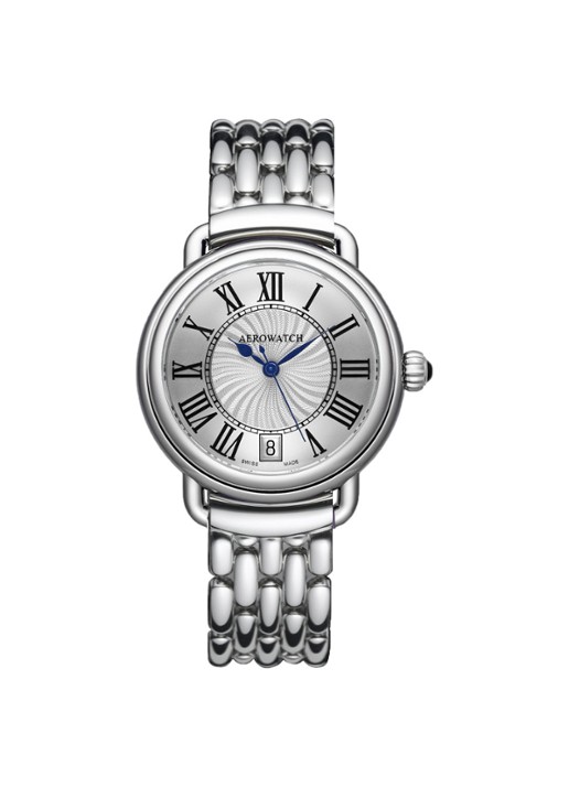 Aerowatch 1942 horloge A 42960 AA01 M - voorkant zilver