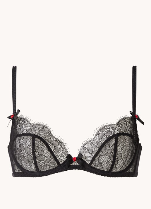 Agent Provocateur Lorna beugel bh van kant - voorkant 3 zwart