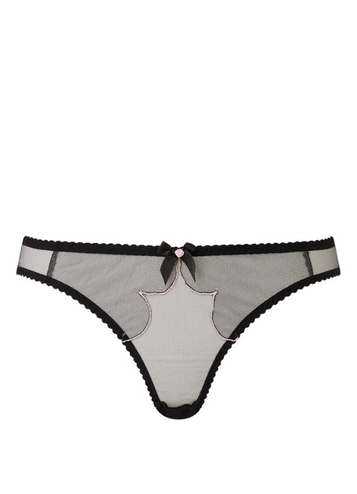 Agent Provocateur Lorna slip van mesh met borduring