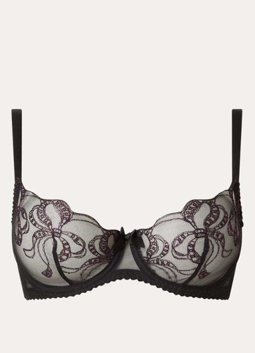 Agent Provocateur Louella beugel bh met lurex - voorkant zwart