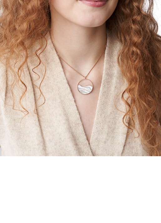 Agnethe ketting met hanger SKJ1539791 - detail 3 roségoud