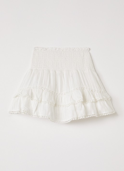AI&KO Billi rok met lurex - voorkant 2 wit
