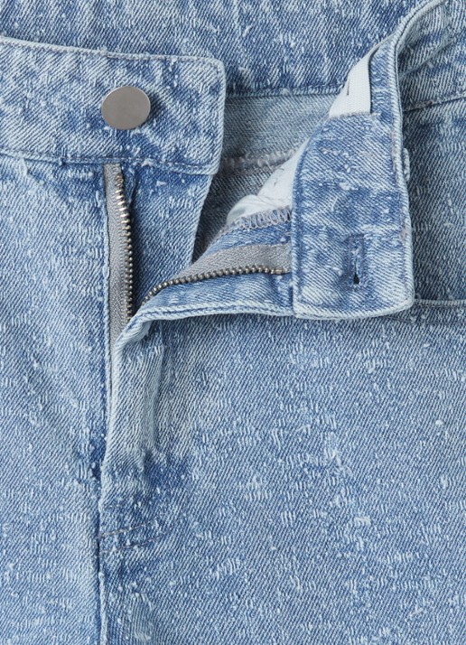 AI&KO Charly flared jeans met structuur - detail 3 indigo