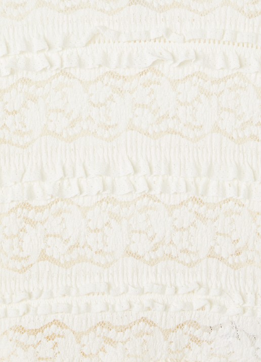 AI&KO Top met smockwerk - detail 3 gebroken wit