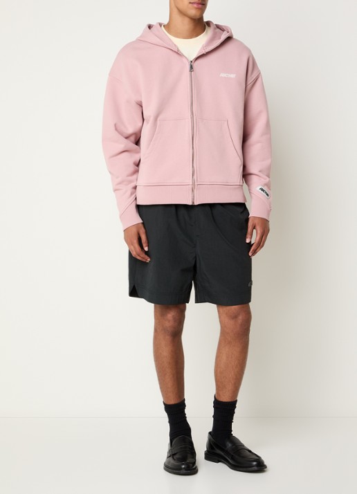 Aiche Sweatvest met logo - voorkant 2 roze