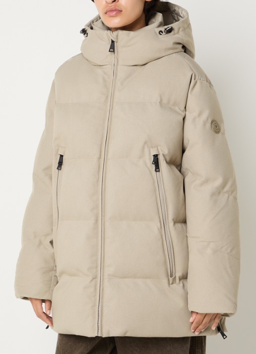 Airforce Ada puffer jas met capuchon en trekkoord