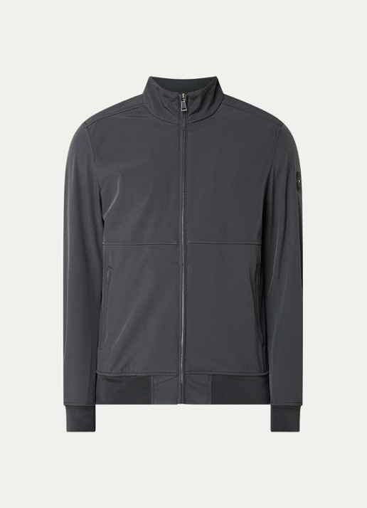 Airforce Aero softshell jack met ritszakken - voorkant 2 antraciet