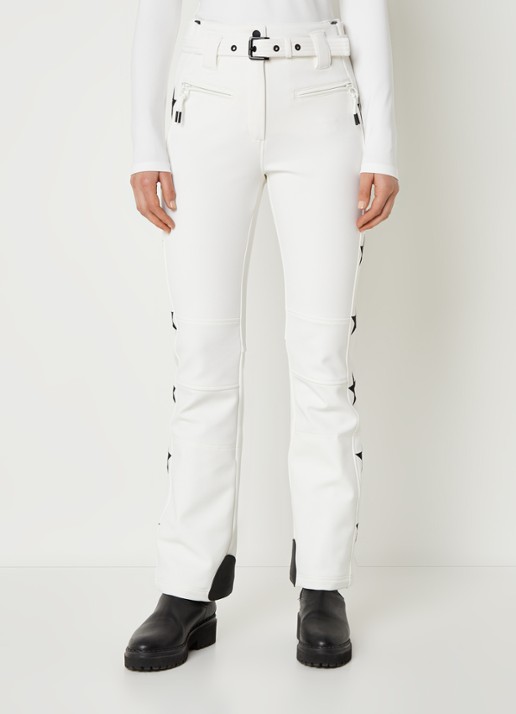 Airforce Aspen Star high waist flared fit skibroek met ceintuur - detail 4 wit