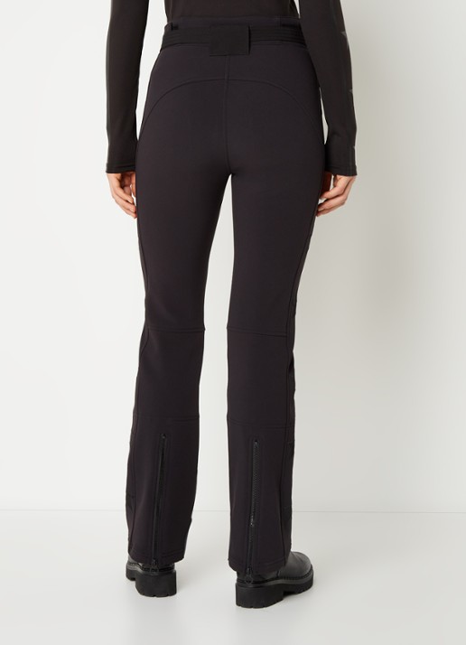 Airforce Aspen Star high waist flared fit skibroek met ceintuur - achterkant 5 zwart