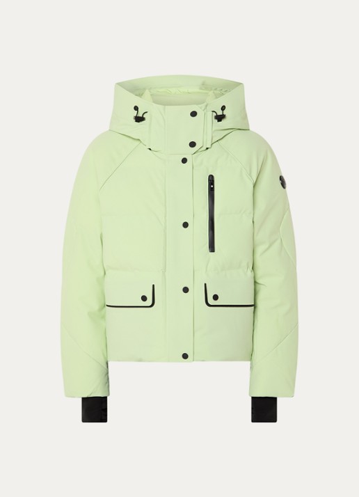 Airforce Cherry Peak ski-jas met capuchon en ritszakken - voorkant 2 lindegroen