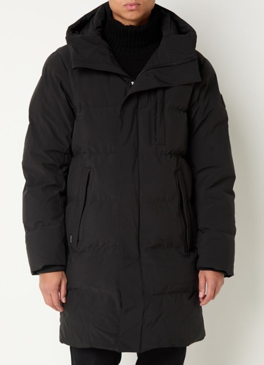 Airforce Colt gewatteerde parka met capuchon en ritszakken