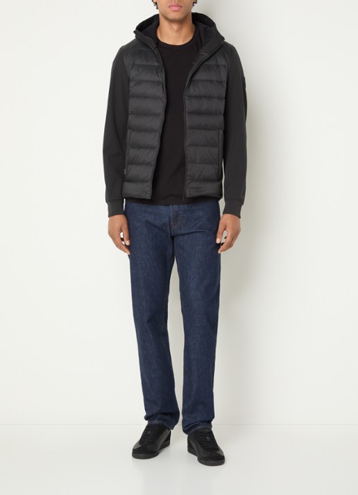 Airforce Cove gewatteerd windjack - voorkant 4 zwart